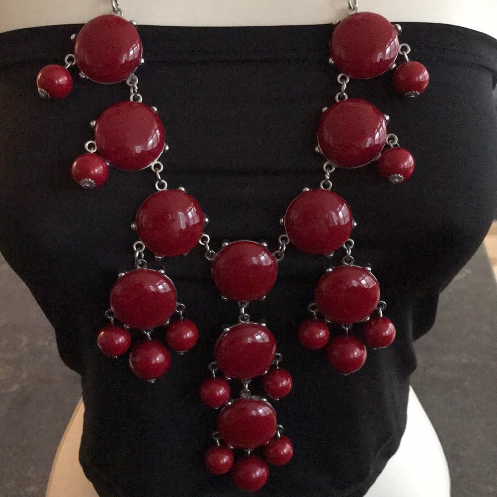 Red bubble necklace